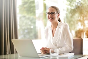 Woman who has achieved emotional fitness