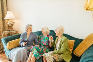 Older women socializing